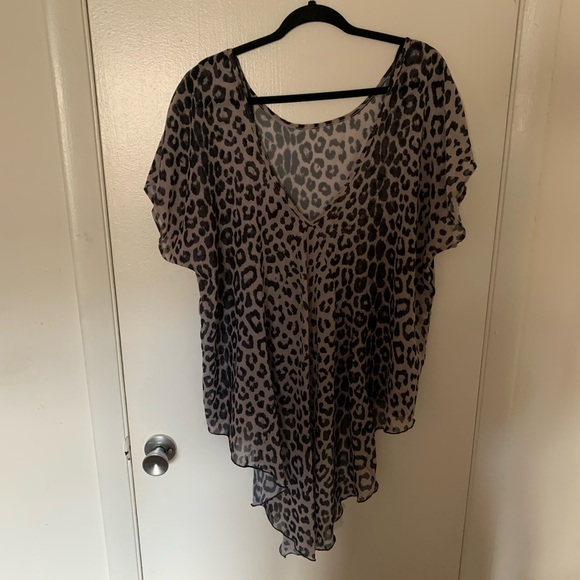 Torrid Leopard Hi Lo Blouse - Picture 2 of 2